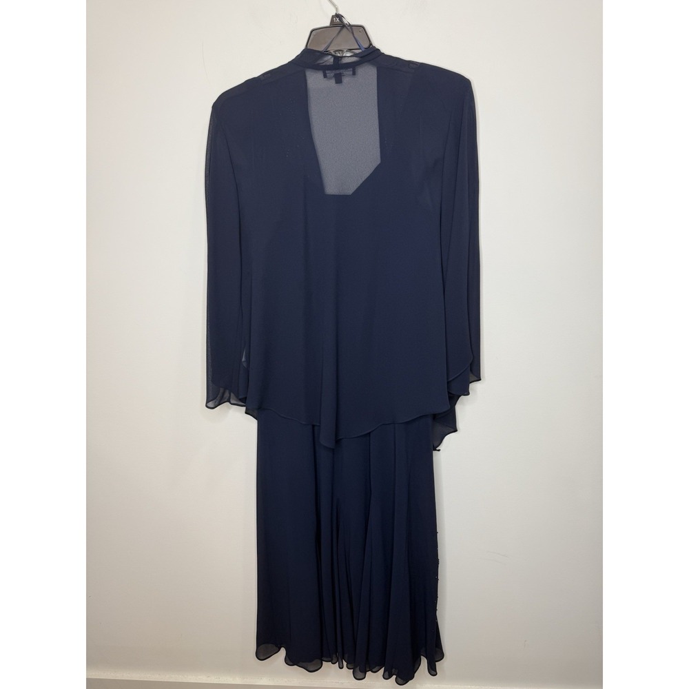 R&M Richards Navy Maxi Dress with Embellishments - Picture 5 of 12